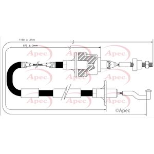 Apec Clutch Cable CAB5024