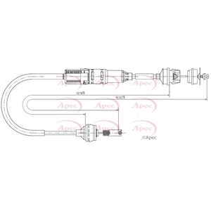 Apec Clutch Cable CAB5030