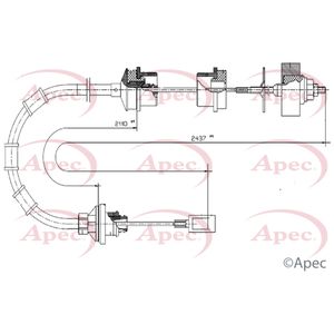 Apec Clutch Cable CAB5032