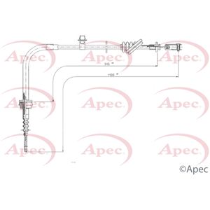 Apec Clutch Cable CAB5034