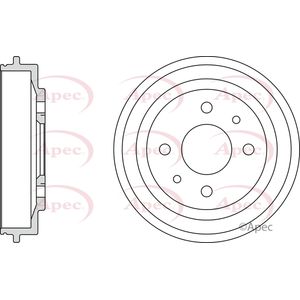Apec Brake Drum Rear DRM9113
