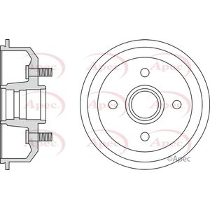 Apec Brake Drum Rear DRM9123