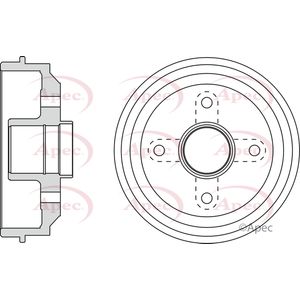 Apec Brake Drum Rear DRM9142