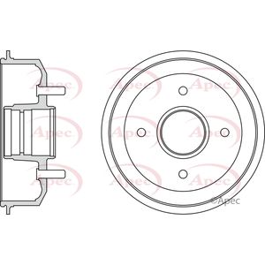 Apec Brake Drum Rear DRM9145