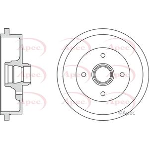 Apec Brake Drum Rear DRM9154