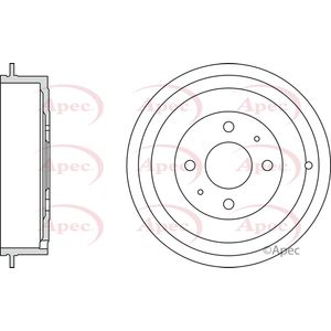 Apec Brake Drum Rear DRM9157