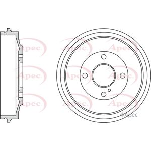 Apec Brake Drum Rear DRM9202