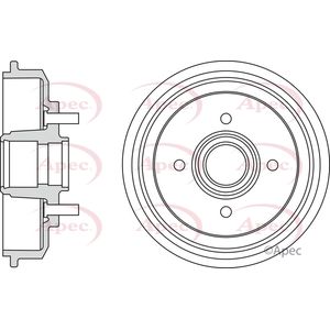 Apec Brake Drum Rear DRM9203