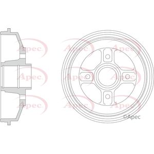 Apec Brake Drum Rear DRM9205