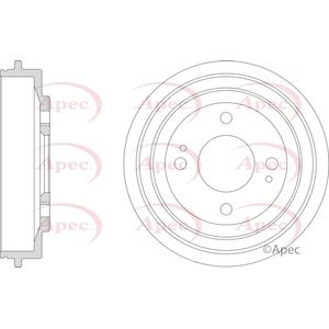 Apec Brake Drum Rear DRM9206