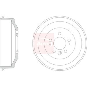 Apec Brake Drum Rear DRM9207