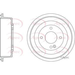 Apec Brake Drum Rear DRM9210