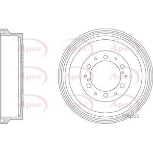 Apec Brake Drum Rear DRM9212