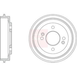 Apec Brake Drum Rear DRM9223
