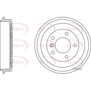 Apec Brake Drum Rear DRM9513