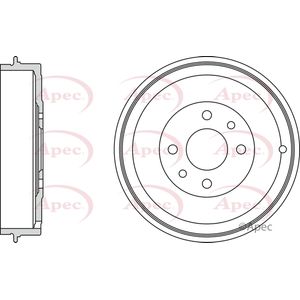Apec Brake Drum Rear DRM9523