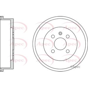 Apec Brake Drum Rear DRM9525