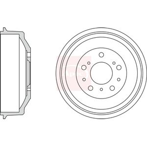Apec Brake Drum Rear DRM9705