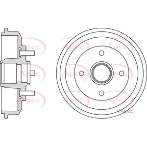 Apec Brake Drum Rear DRM9906