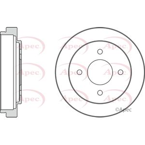 Apec Brake Drum Rear DRM9907