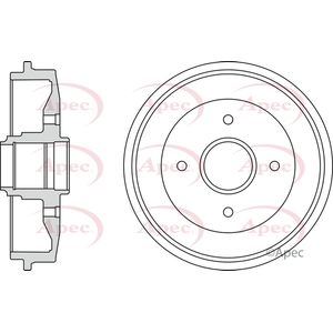 Apec Brake Drum Rear DRM9928