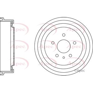 Apec Brake Drum Rear DRM9939