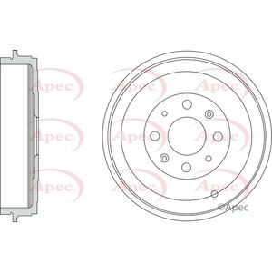 Apec Brake Drum Rear DRM9941