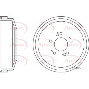Apec Brake Drum Rear DRM9942
