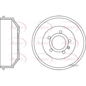 Apec Brake Drum Rear DRM9945