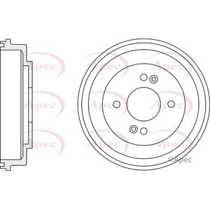 Apec Brake Drum Rear DRM9947