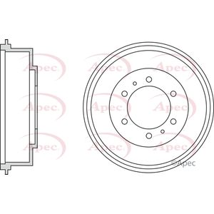 Apec Brake Drum Rear DRM9951
