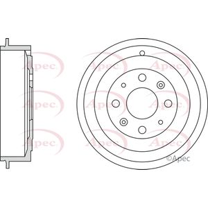 Apec Brake Drum Rear DRM9956