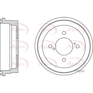 Apec Brake Drum Rear DRM9965