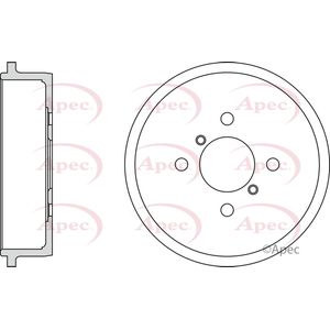 Apec Brake Drum Rear DRM9966