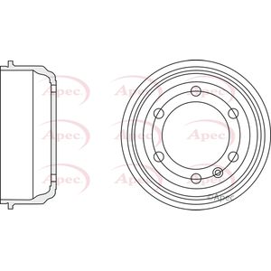 Apec Brake Drum Rear DRM9969