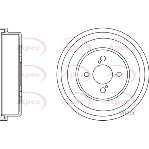 Apec Brake Drum Rear DRM9973
