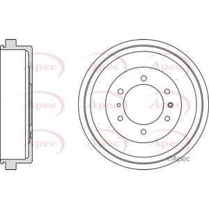 Apec Brake Drum Rear DRM9974