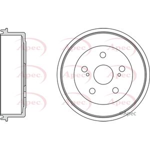 Apec Brake Drum Rear DRM9988
