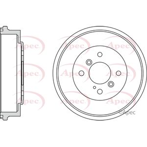 Apec Brake Drum Rear DRM9990
