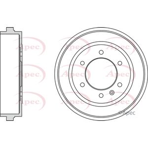 Apec Brake Drum Rear DRM9991