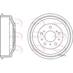Apec Brake Drum Rear DRM9993
