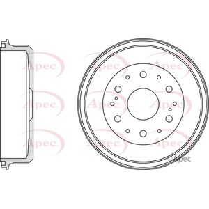 Apec Brake Drum Rear DRM9996