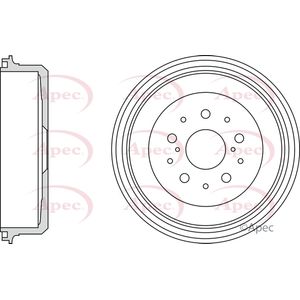Apec Brake Drum Rear DRM9997