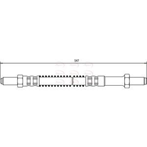 Apec Brake Hose Front HOS3035