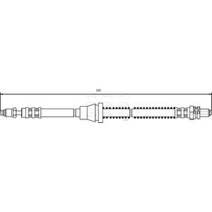 Apec Brake Hose Front Left HOS3053