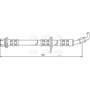 Apec Brake Hose Front Right HOS3076