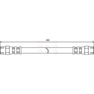Apec Brake Hose Front HOS3096