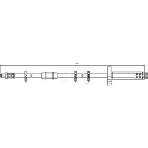 Apec Brake Hose Front Upper HOS3109