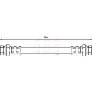Apec Brake Hose HOS3118