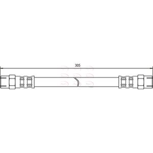 Apec Brake Hose Rear HOS3184